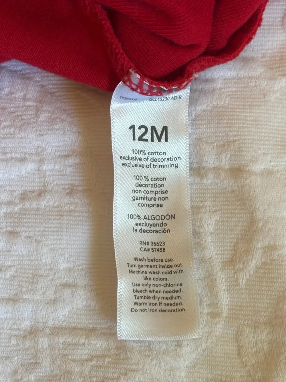 Carters: First Valentines Day Baby Onesie